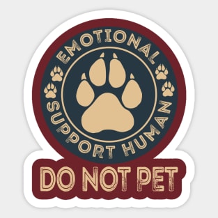 Emotional Support Human Sticker